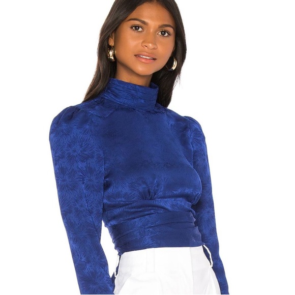 L'Academie Tops - Revolve L’Academie Suzanne Top in Navy